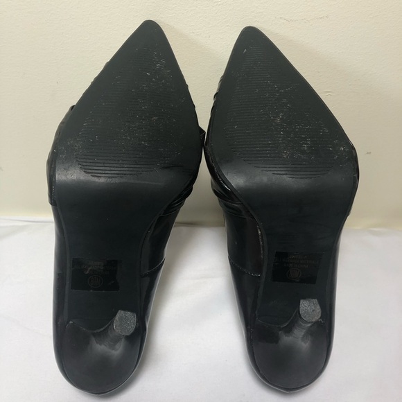 Paprika Chocolate Brown Pointed-Toe Patent leather Women's Pumps - Picture 4 of 5